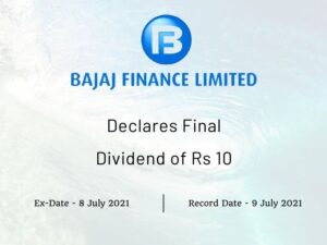 Bajaj Finance Limited Declares Final Dividend of Rs 10