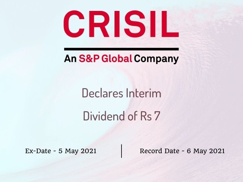 CRISIL India Declares Interim Dividend of Rs 7