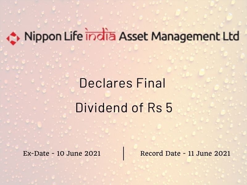 Nippon Life India Asset Management Declares Final Dividend of Rs 5