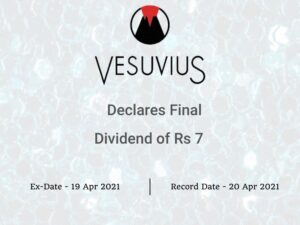 Vesuvius India Ltd Declares Dividend of Rs 7