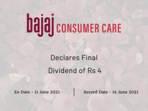 Bajaj Consumer Care Ltd Declares Final Dividend of Rs 4