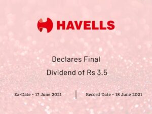 Havells India Limited Declares Final Dividend of Rs 3.5