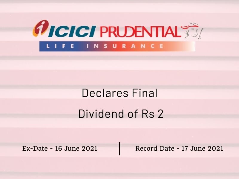 ICICI Prudential Life Insurance Ltd Declares Final Dividend of Rs 2