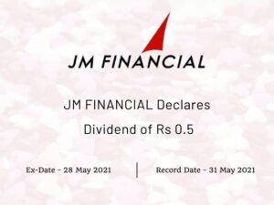 JM Financial Ltd Declares Dividend of Rs 0.5