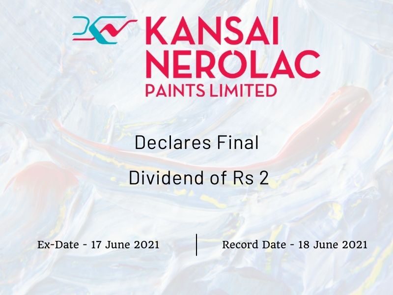 Kansai Nerolac Paints Declares Final Dividend of Rs 2