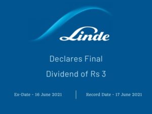 Linde India Limited Declares Final Dividend of Rs 3