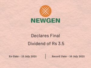 Newgen Software Technologies Ltd Declares Final Dividend of Rs 3.5