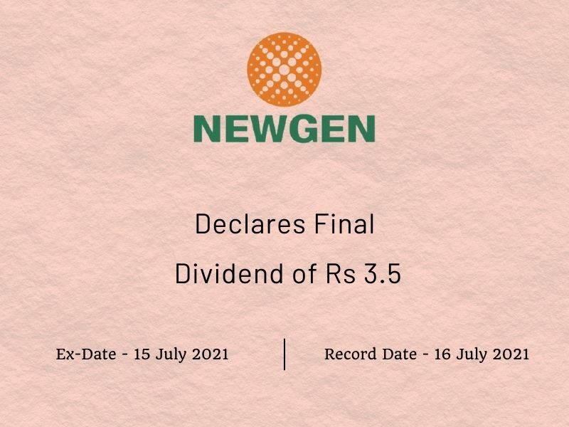 Newgen Software Technologies Ltd Declares Final Dividend of Rs 3.5