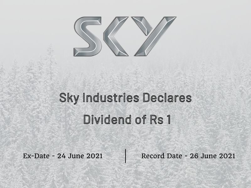 Sky Industries Limited Declares Dividend of Rs 1