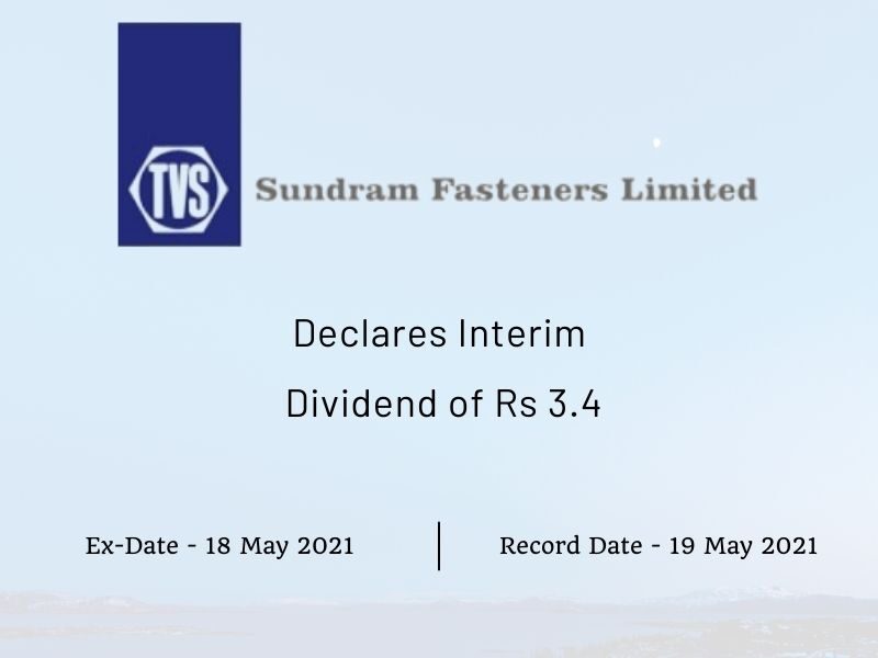 Sundram Fasteners Ltd Declares 2nd Interim Dividend of Rs 3.4