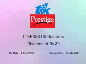 TTK Prestige Limited Declares Final Dividend of Rs 30