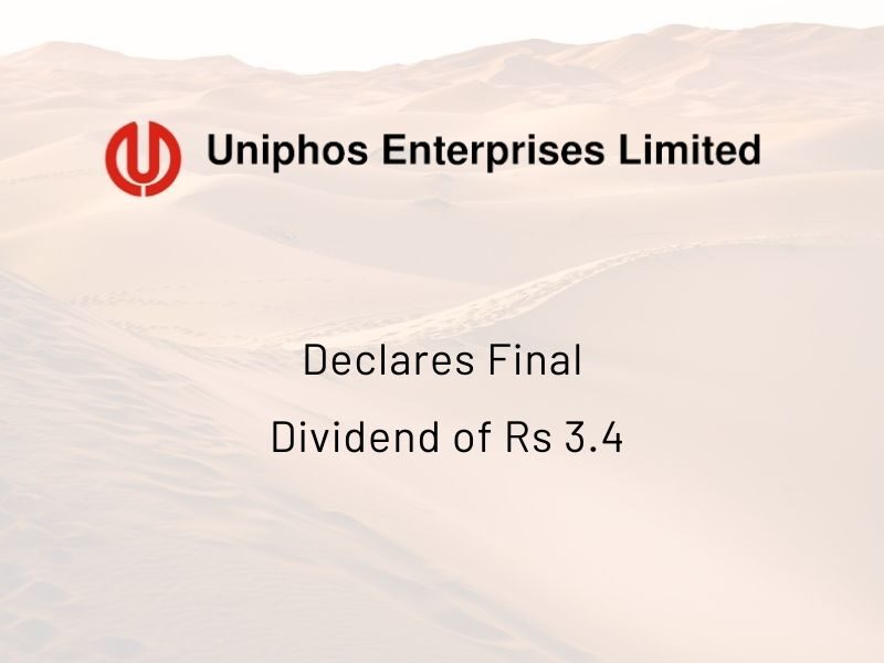 Uniphos Enterprises Ltd Declares Final Dividend of Rs 3.4