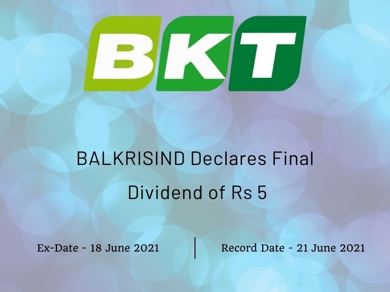 Balkrishna Industries Ltd Declares Final Dividend of Rs 5