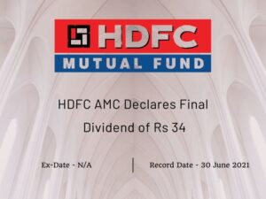 HDFC Asset Management Company Declares Dividend of Rs 34