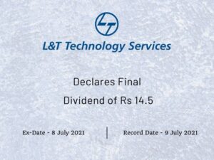 L&T Technology Services Ltd Declares Final Dividend of Rs 14.5