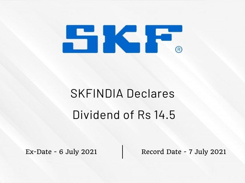 SKF India Ltd Declares Dividend of Rs 14.5