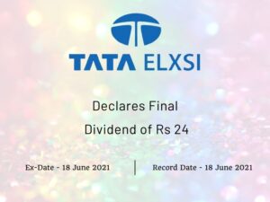 Tata Elxsi Ltd Final Dividend 2021