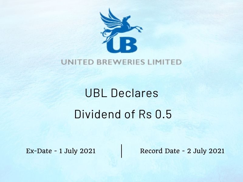 United Breweries Ltd Declares Dividend of Rs 0.5