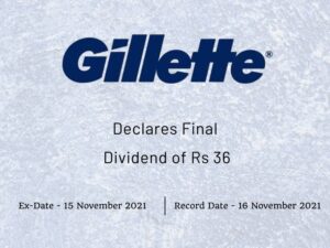 Gillette India Ltd Declares Final Dividend of Rs 36