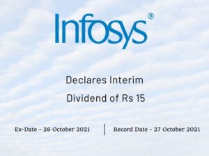 Infosys Ltd - Rs 15 Interim Dividend & Record Date (2021)