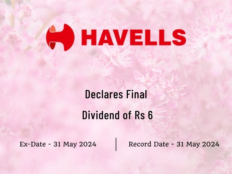 Havells India Announces ₹6 Final Dividend for FY 2023-24